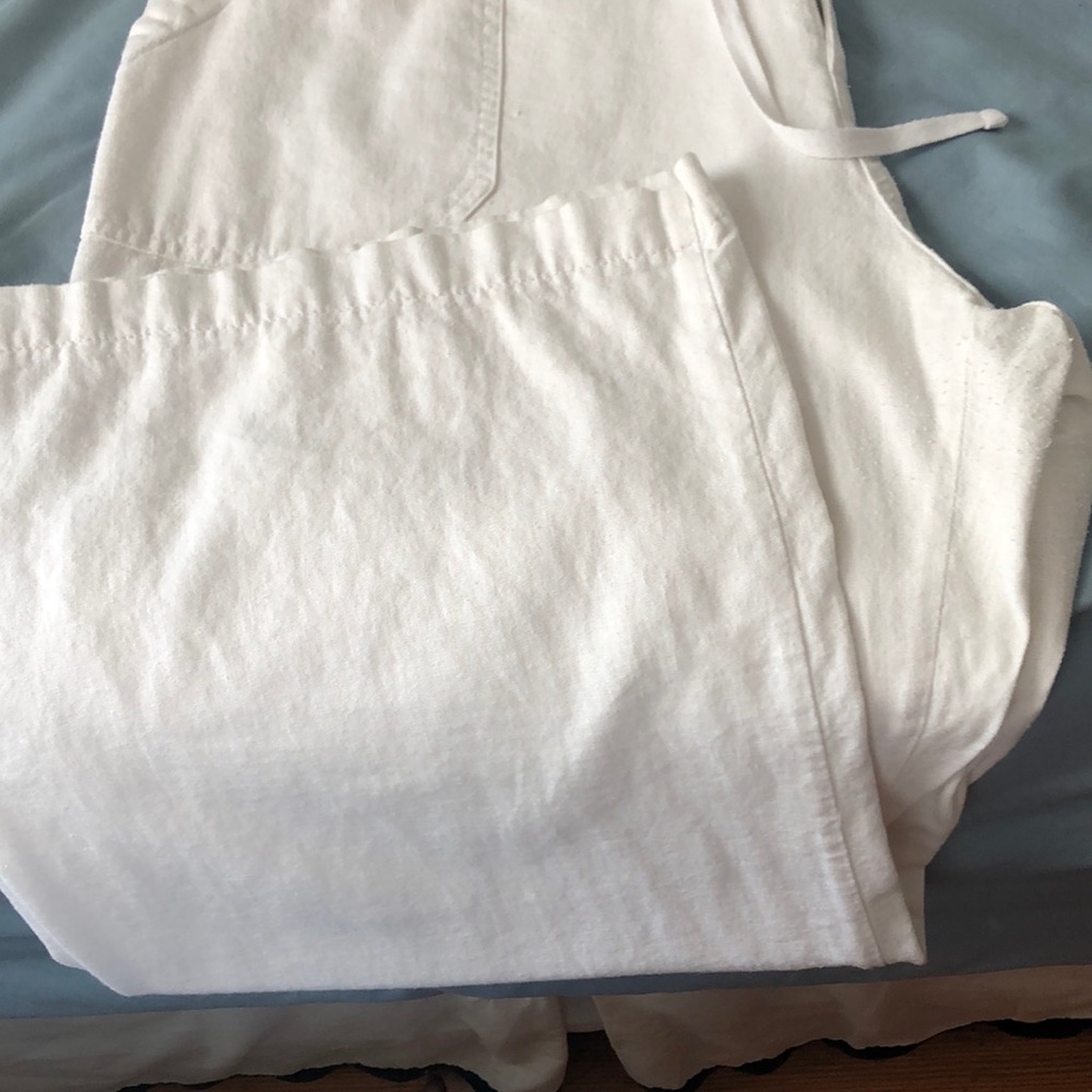 White Linen pants - Picture 4 of 5
